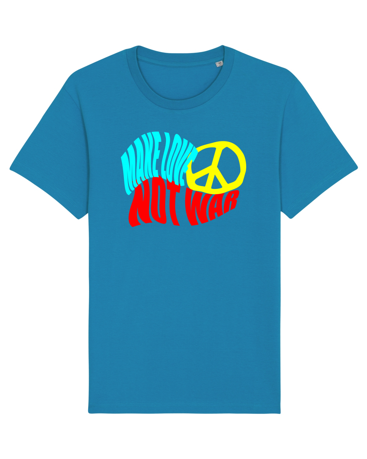 Tricou mânecă scurtă Unisex Rocker Azur