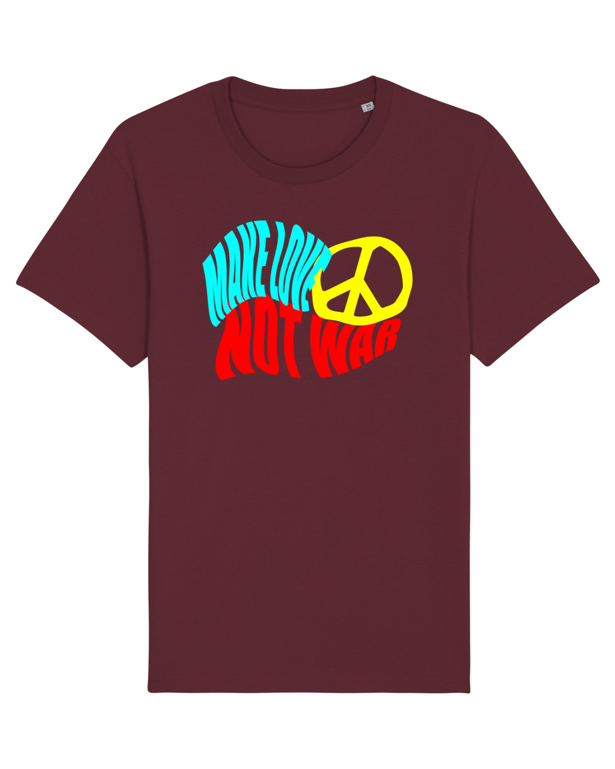 Tricou mânecă scurtă Unisex Rocker Burgundy