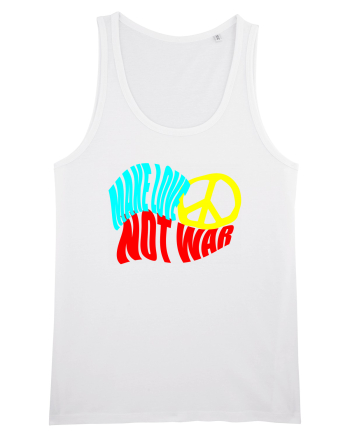 Make Love Not War 8 White