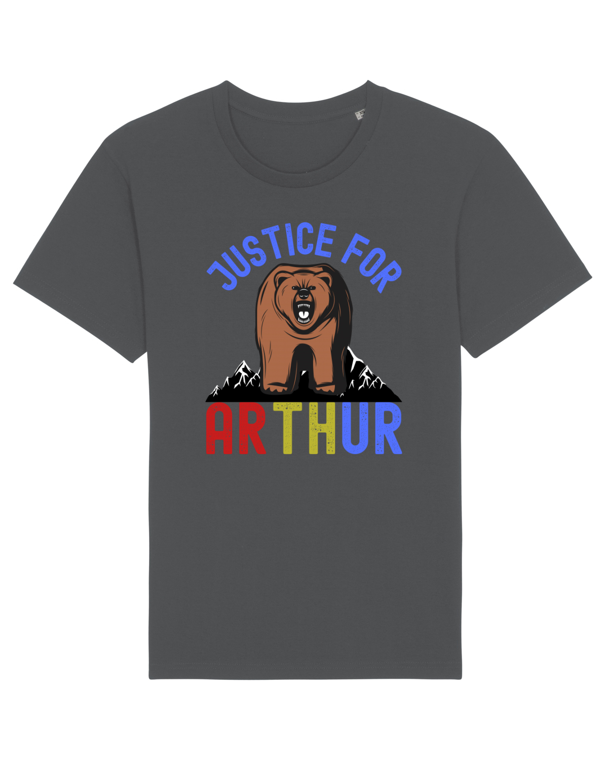 Tricou mânecă scurtă Unisex Rocker Anthracite