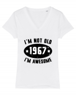 I'm Not Old I'm Awesome 1967 Tricou mânecă scurtă guler V Damă Evoker