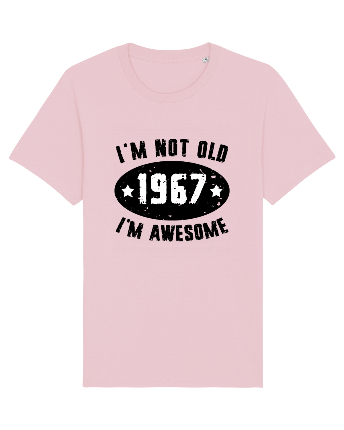 Tricou mânecă scurtă Unisex Rocker Cotton Pink