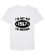 I'm Not Old I'm Awesome 1967 Tricou mânecă scurtă guler larg Bărbat Skater