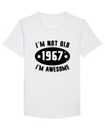 I'm Not Old I'm Awesome 1967 Tricou mânecă scurtă guler larg Bărbat Skater