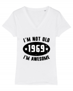 I'm Not Old I'm Awesome 1969 Tricou mânecă scurtă guler V Damă Evoker