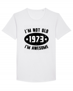 I'm Not Old I'm Awesome 1973 Tricou mânecă scurtă guler larg Bărbat Skater