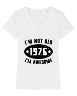 I'm Not Old I'm Awesome 1976 Tricou mânecă scurtă guler V Damă Evoker