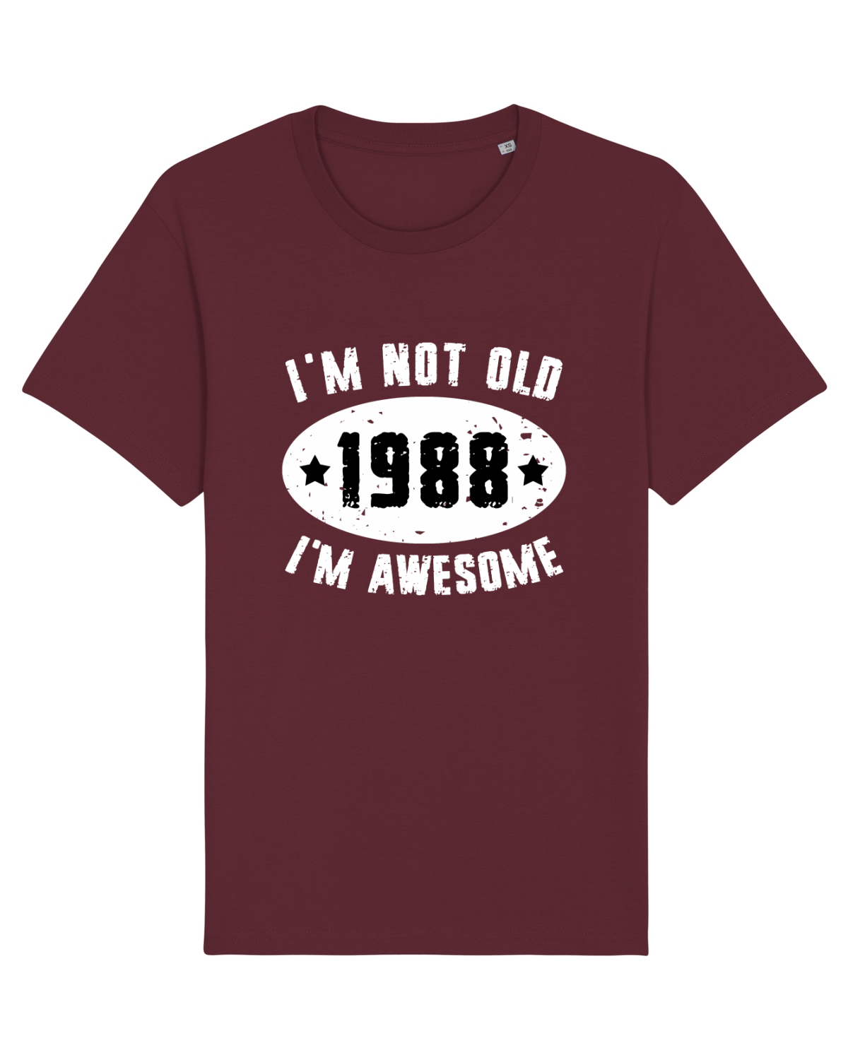 Tricou mânecă scurtă Unisex Rocker Burgundy