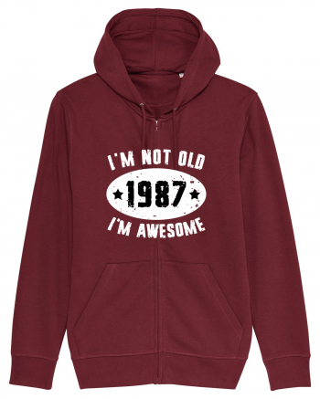 I'm Not Old I'm Awesome 1987 Burgundy