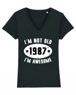 I'm Not Old I'm Awesome 1987 Tricou mânecă scurtă guler V Damă Evoker