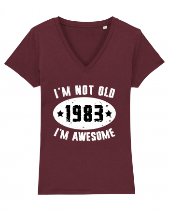 I'm Not Old I'm Awesome 1983 Burgundy