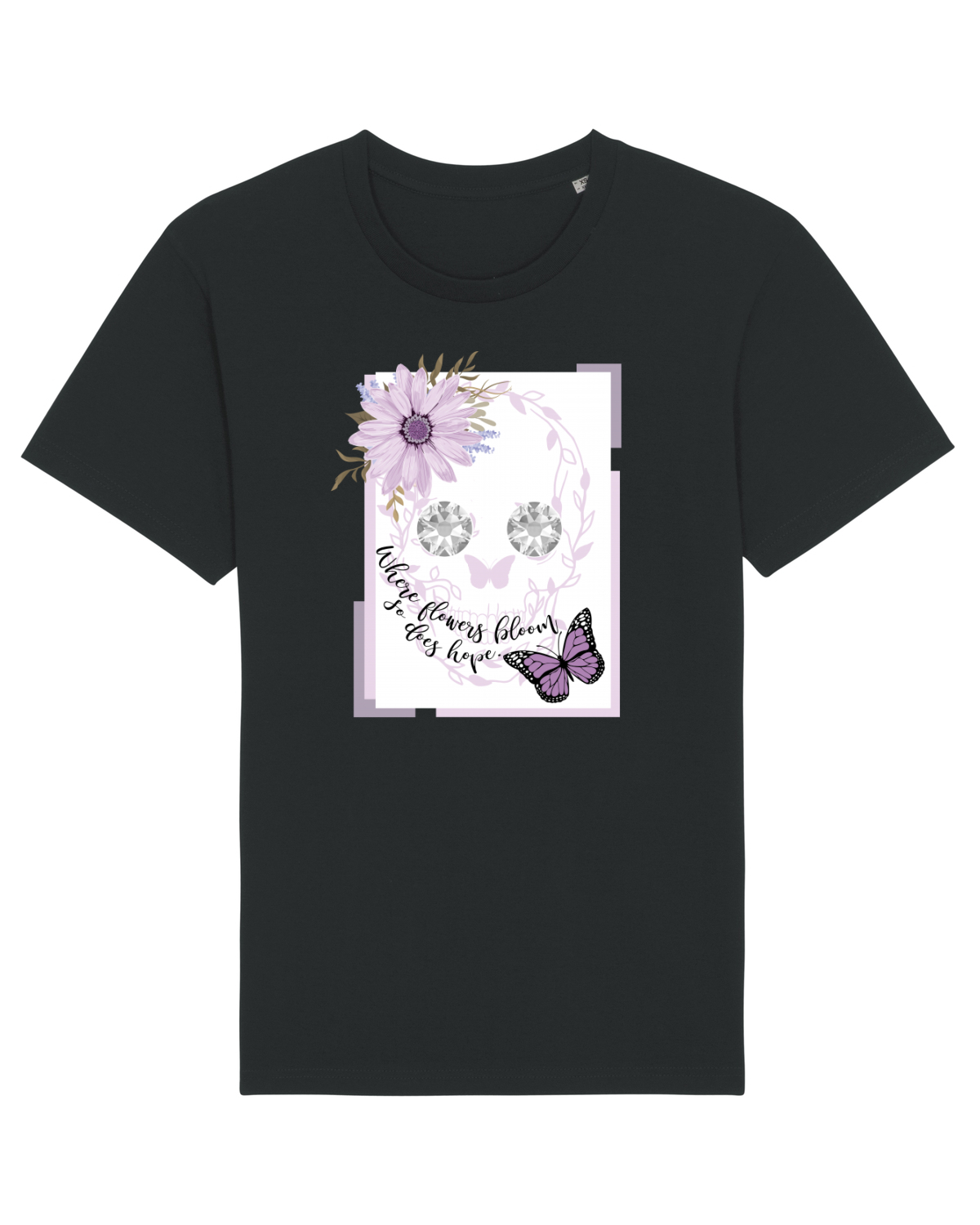 Tricou mânecă scurtă Unisex Rocker Black