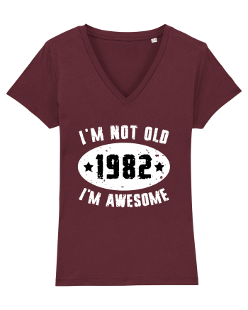 I'm Not Old I'm Awesome 1982 Burgundy