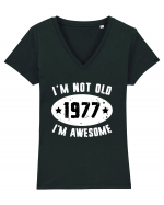 I'm Not Old I'm Awesome 1977 Tricou mânecă scurtă guler V Damă Evoker