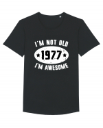 I'm Not Old I'm Awesome 1977 Tricou mânecă scurtă guler larg Bărbat Skater