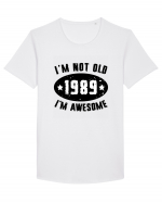 I'm Not Old I'm Awesome 1989 Tricou mânecă scurtă guler larg Bărbat Skater