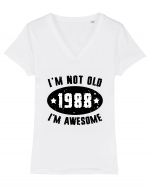 I'm Not Old I'm Awesome 1988 Tricou mânecă scurtă guler V Damă Evoker