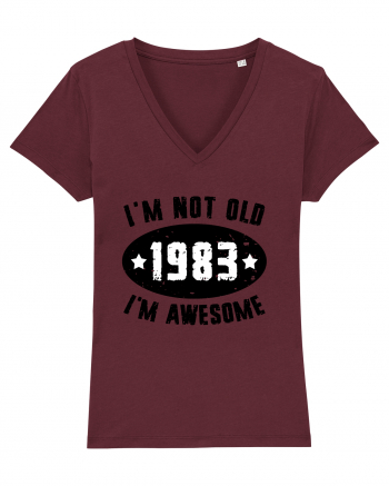 I'm Not Old I'm Awesome 1983 Burgundy