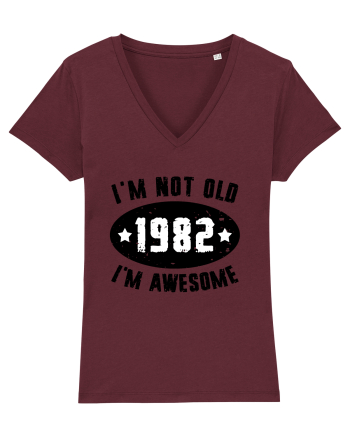 I'm Not Old I'm Awesome 1982 Burgundy