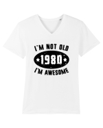 I'm Not Old I'm Awesome 1980 Tricou mânecă scurtă guler V Bărbat Presenter