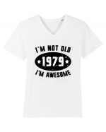 I'm Not Old I'm Awesome 1979 Tricou mânecă scurtă guler V Bărbat Presenter