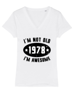 I'm Not Old I'm Awesome 1978 Tricou mânecă scurtă guler V Damă Evoker