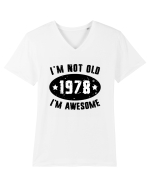 I'm Not Old I'm Awesome 1978 Tricou mânecă scurtă guler V Bărbat Presenter