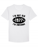I'm Not Old I'm Awesome 1977 Tricou mânecă scurtă guler larg Bărbat Skater