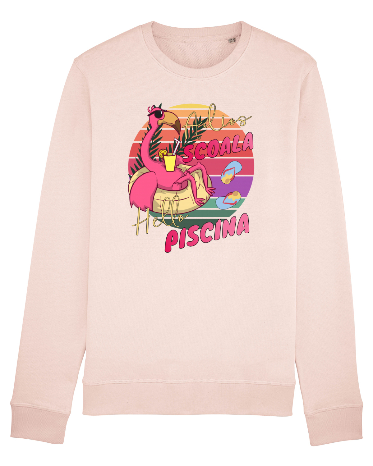 Bluză mânecă lungă Unisex Rise Candy Pink