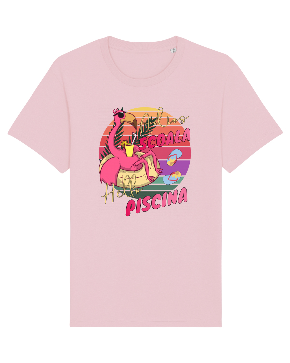 Tricou mânecă scurtă Unisex Rocker Cotton Pink