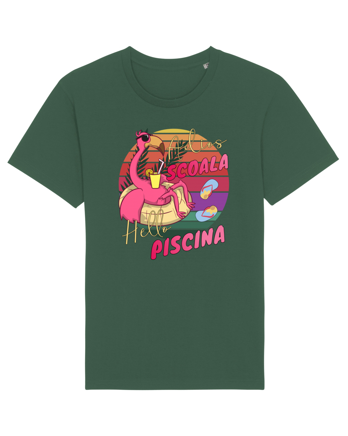 Tricou mânecă scurtă Unisex Rocker Bottle Green