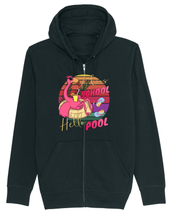 Adios School Hello Pool Teacher Student Life Sunset  Summer Tee Black