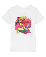 Adios School Hello Pool Teacher Student Life Sunset  Summer Tee Tricou mânecă scurtă  Copii Mini Creator