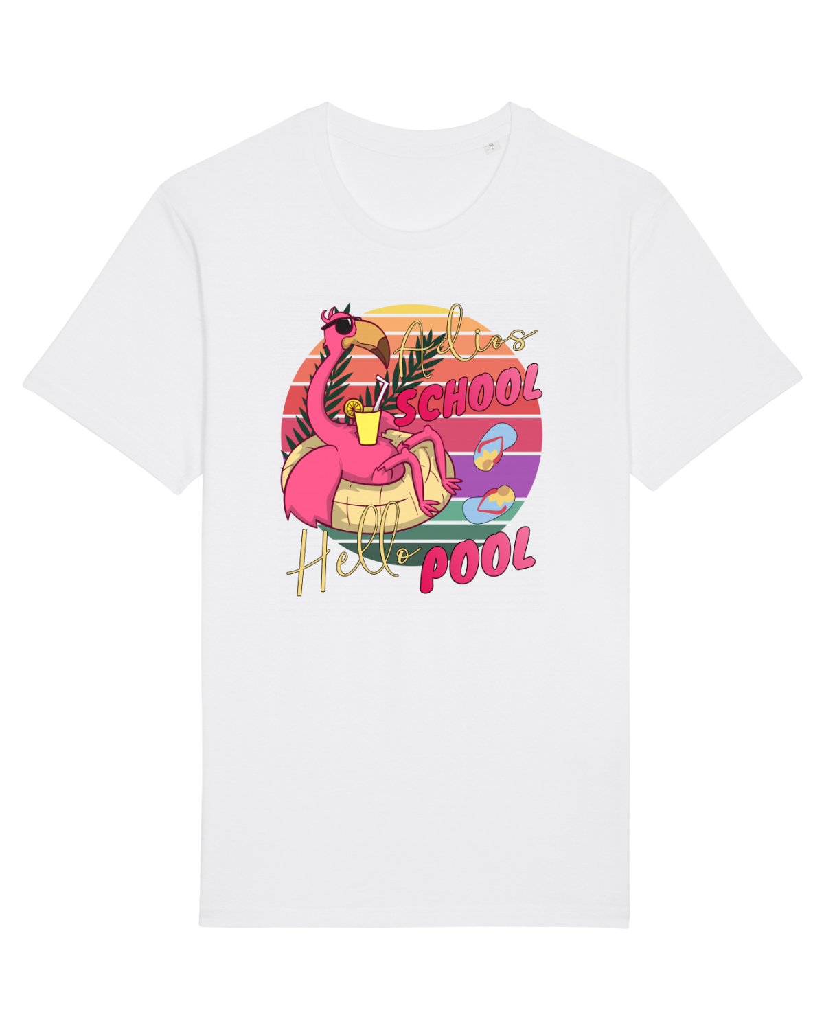 Tricou mânecă scurtă Unisex Rocker White