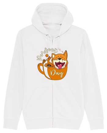 Ziua Perfecta Cafea Drumetie Catelul Shiba Inu White