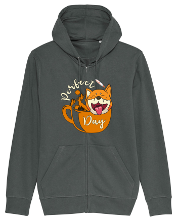 Ziua Perfecta Cafea Drumetie Catelul Shiba Inu Anthracite