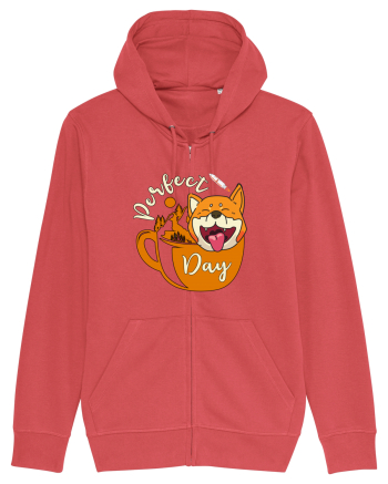 Ziua Perfecta Cafea Drumetie Catelul Shiba Inu Carmine Red