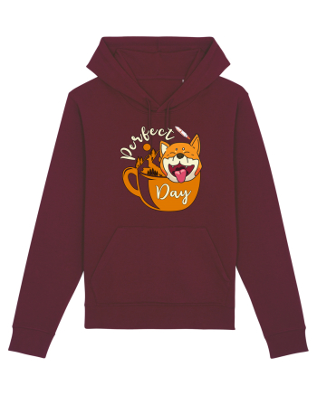 Ziua Perfecta Cafea Drumetie Catelul Shiba Inu Burgundy