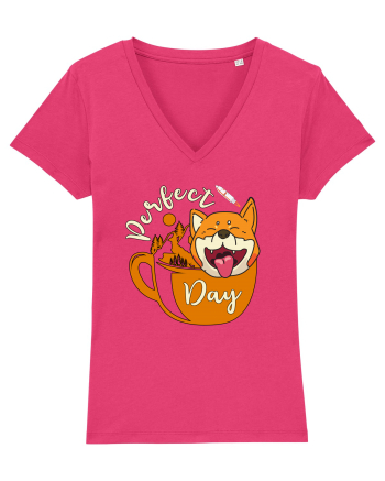Ziua Perfecta Cafea Drumetie Catelul Shiba Inu Raspberry