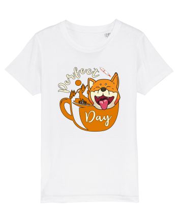 Ziua Perfecta Cafea Drumetie Catelul Shiba Inu White