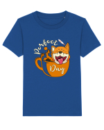 Ziua Perfecta Cafea Drumetie Catelul Shiba Inu Tricou mânecă scurtă  Copii Mini Creator
