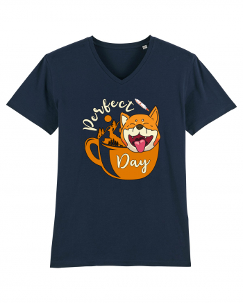 Ziua Perfecta Cafea Drumetie Catelul Shiba Inu French Navy