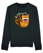 Ziua Perfecta Cafea Drumetie Catelul Shiba Inu Bluză mânecă lungă Unisex Rise
