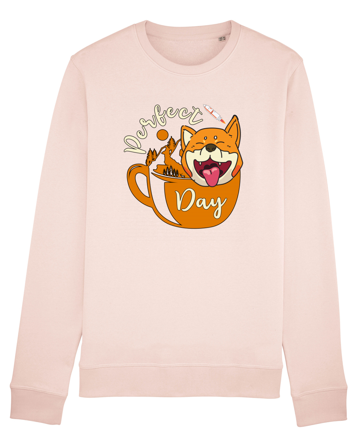Bluză mânecă lungă Unisex Rise Candy Pink