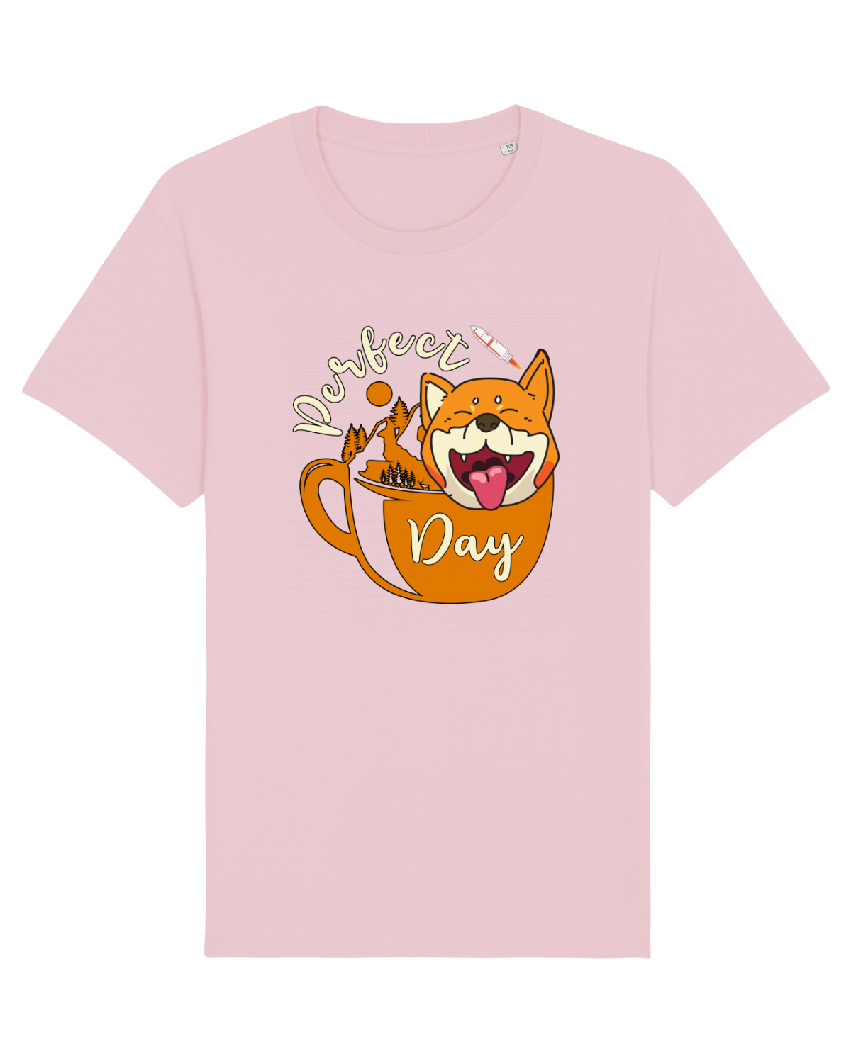 Tricou mânecă scurtă Unisex Rocker Cotton Pink