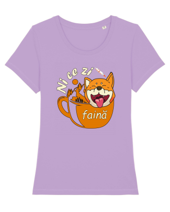 Shiba Inu Caine Cafea Ni Ce Zi Faina Ardelean la Drumetie Lavender Dawn
