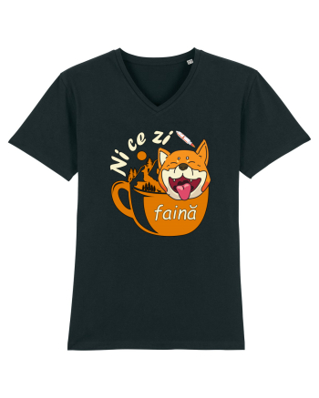 Shiba Inu Caine Cafea Ni Ce Zi Faina Ardelean la Drumetie Black