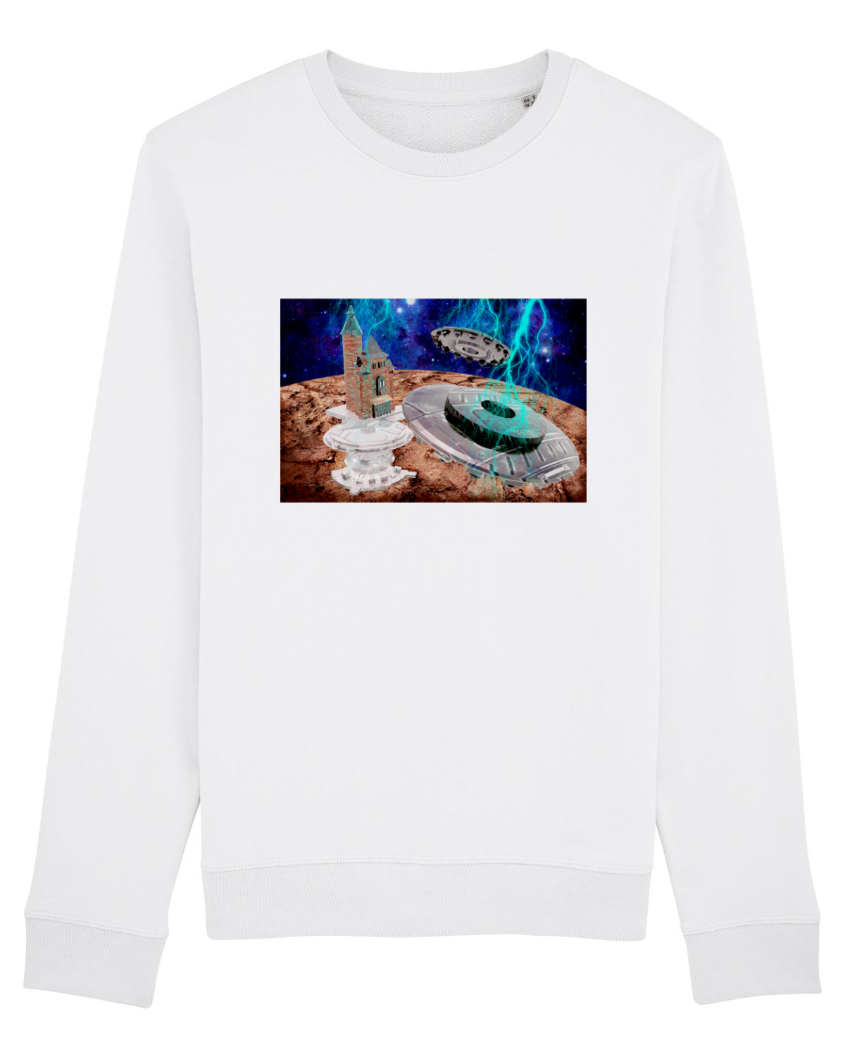 Bluză mânecă lungă Unisex Rise White