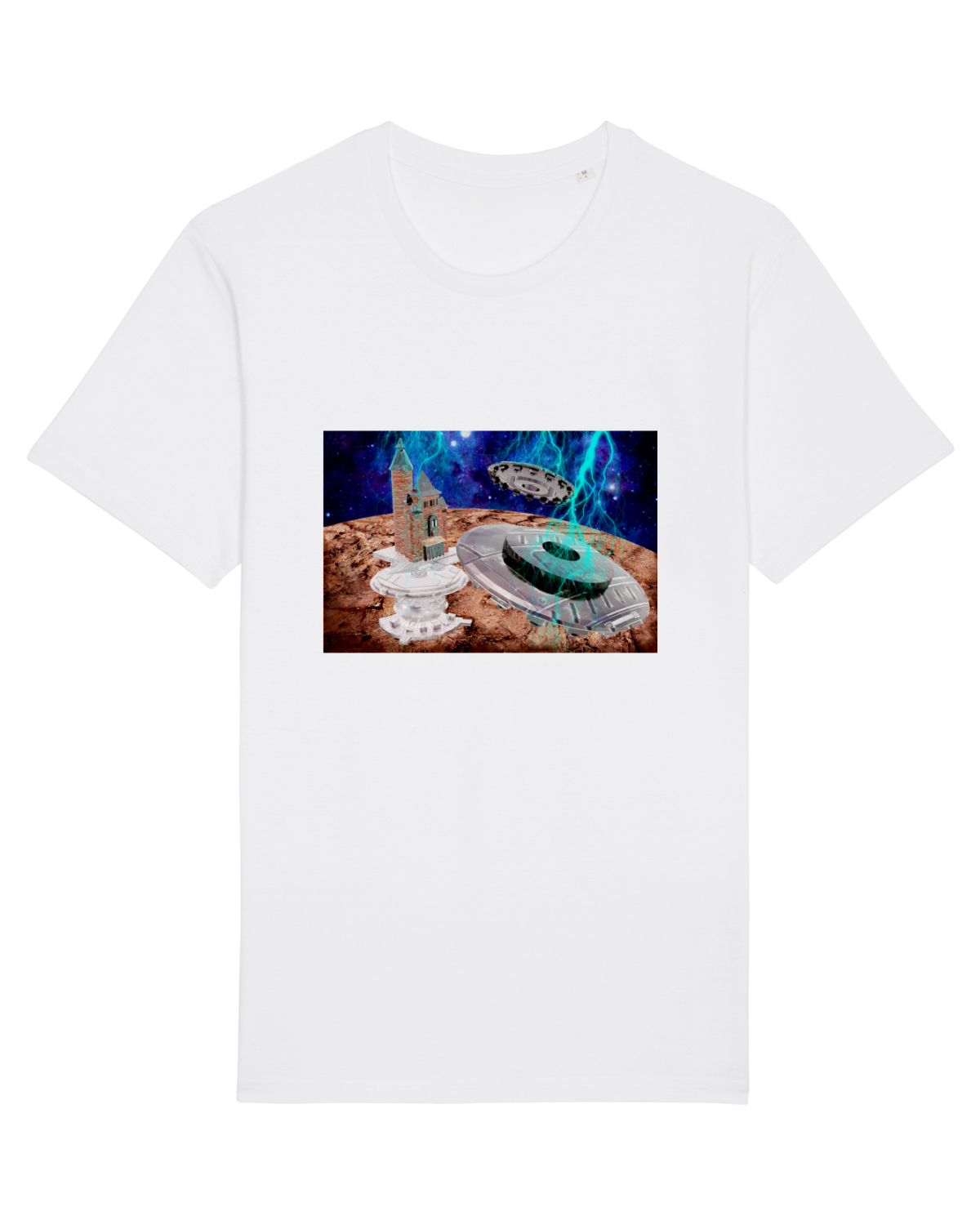 Tricou mânecă scurtă Unisex Rocker White