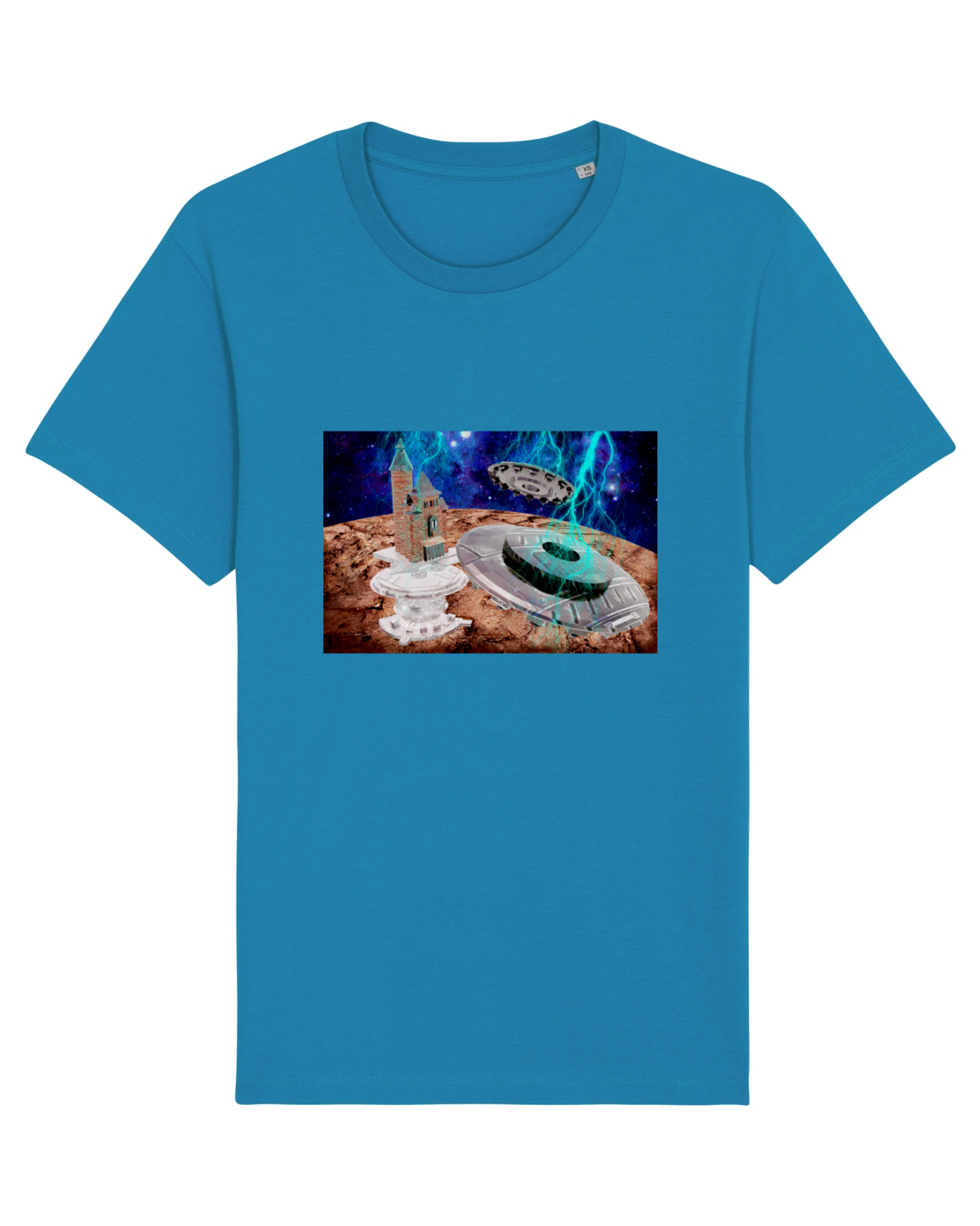 Tricou mânecă scurtă Unisex Rocker Azur
